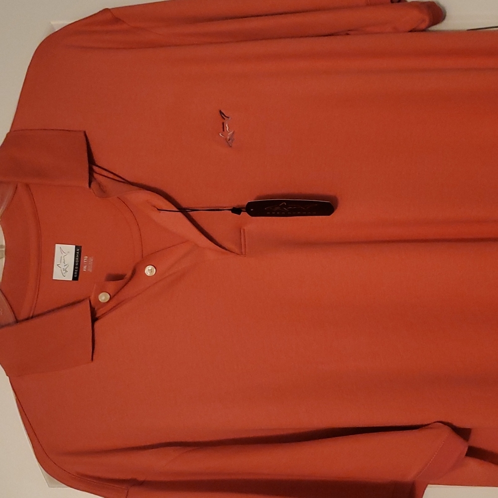 Mens 3 Button Golf Shirt 2XL Greg Norman